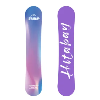 BLUEBAY Purple Skiing Snowboard Double Camber Snowboard Ski