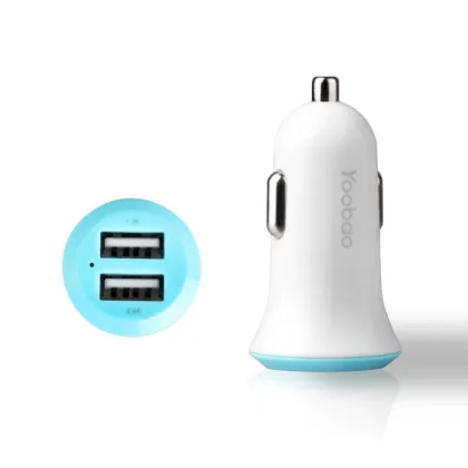 YOOBAO Car Charger YB205 USB-A Dual USB Port Car Charger Adapter for Cellphone