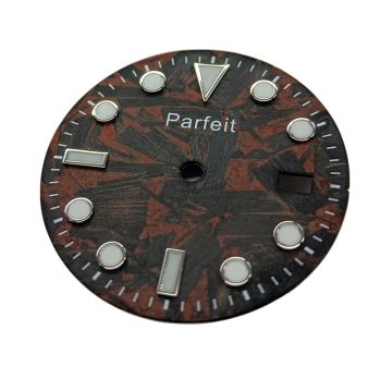 Custom Carbon fiber watch dial with luminous surface