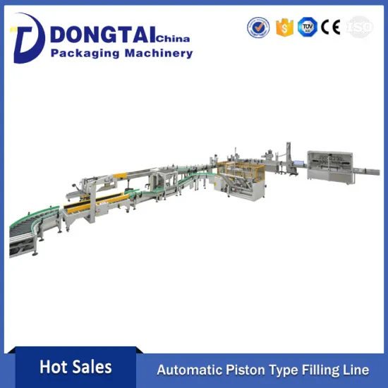 automaic viscous liquid filling line