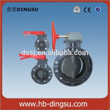 PN16 PVC butterfly valve with handwheel