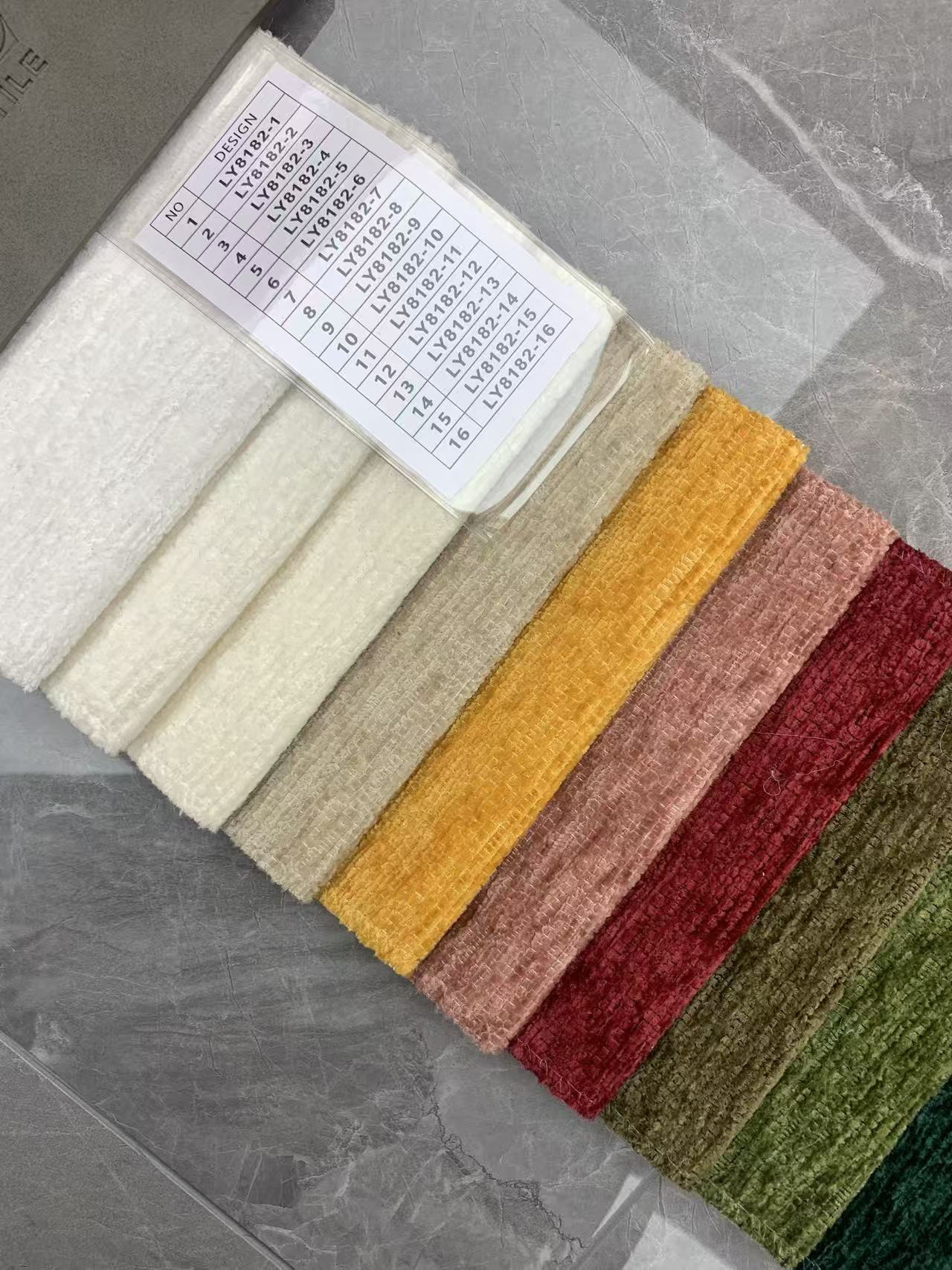 Textured Chenille Upholstery Fabric for Sofa and Furniture