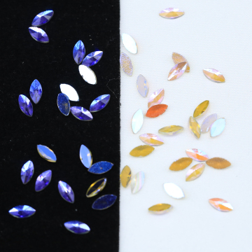 WHATSTONE Wholesale: AB Colorful Flat Back Glass Nail Art Rhinestones in Various Shapes and Sizes