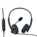 Binaural Stereo call center USB headset