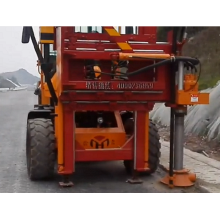 Screw Highway Guardrail penggerudian all-in-one machine