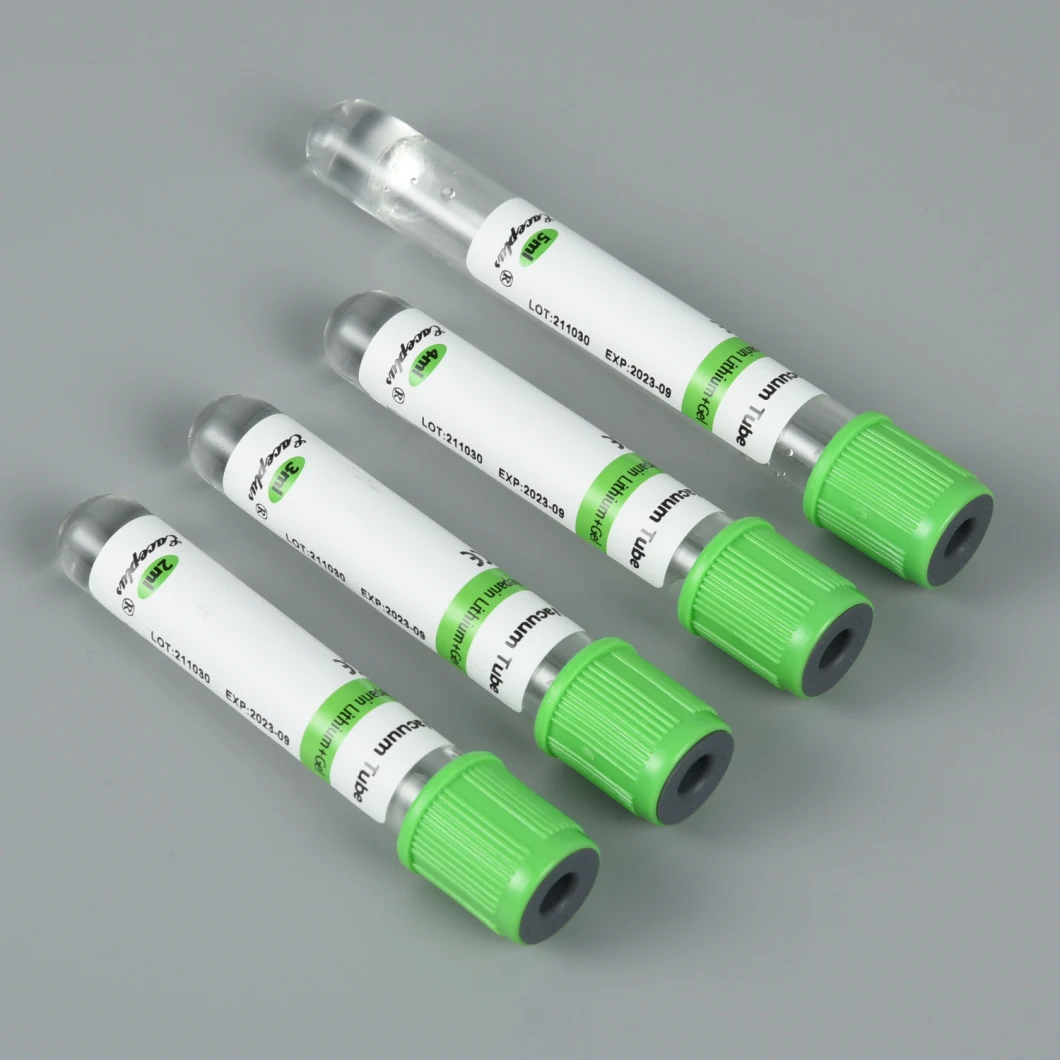 Adaptador de recolección de sangre para hospitales Suministros médicos desechables Green Top