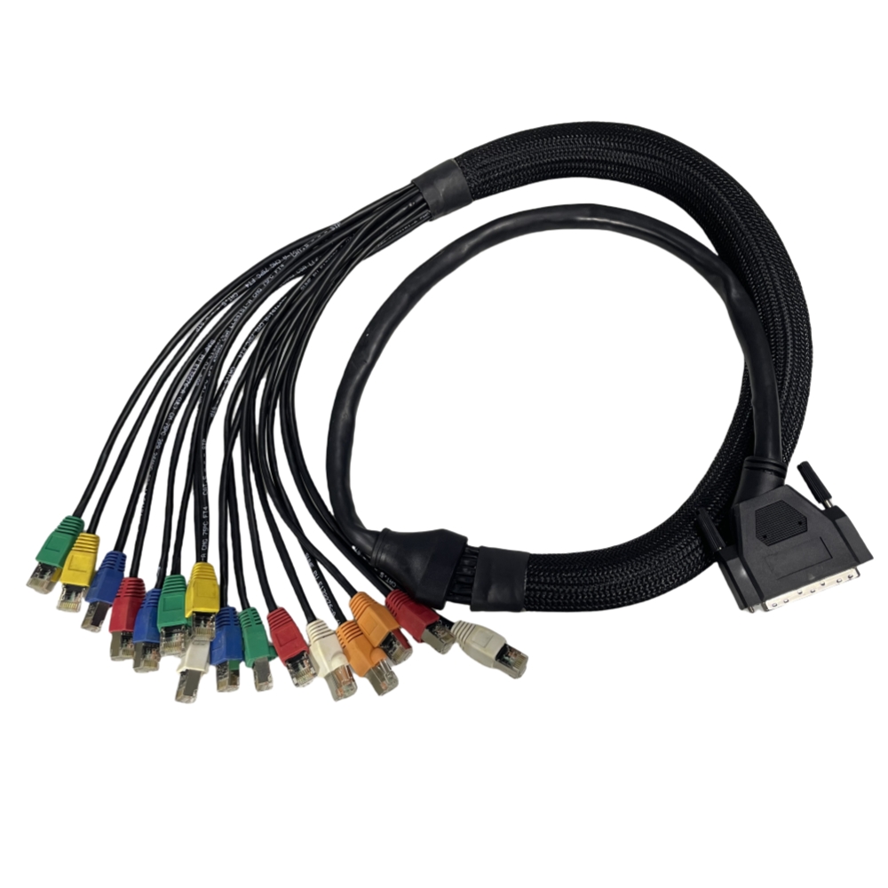 ミニリボン 68P オス - RJ45 8P8C プラグ X16