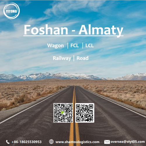 Road/Railway Service van Foshan naar Almaty