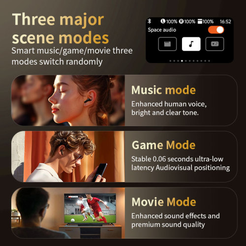Touch LCD Screen True Wireless Stereo Earbuds