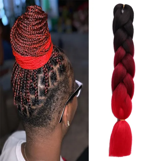 T-Bug Jumbo Wholesaler Ombre Colors BoxBraiding Hair Extension Jumbo Braid Hair Extension