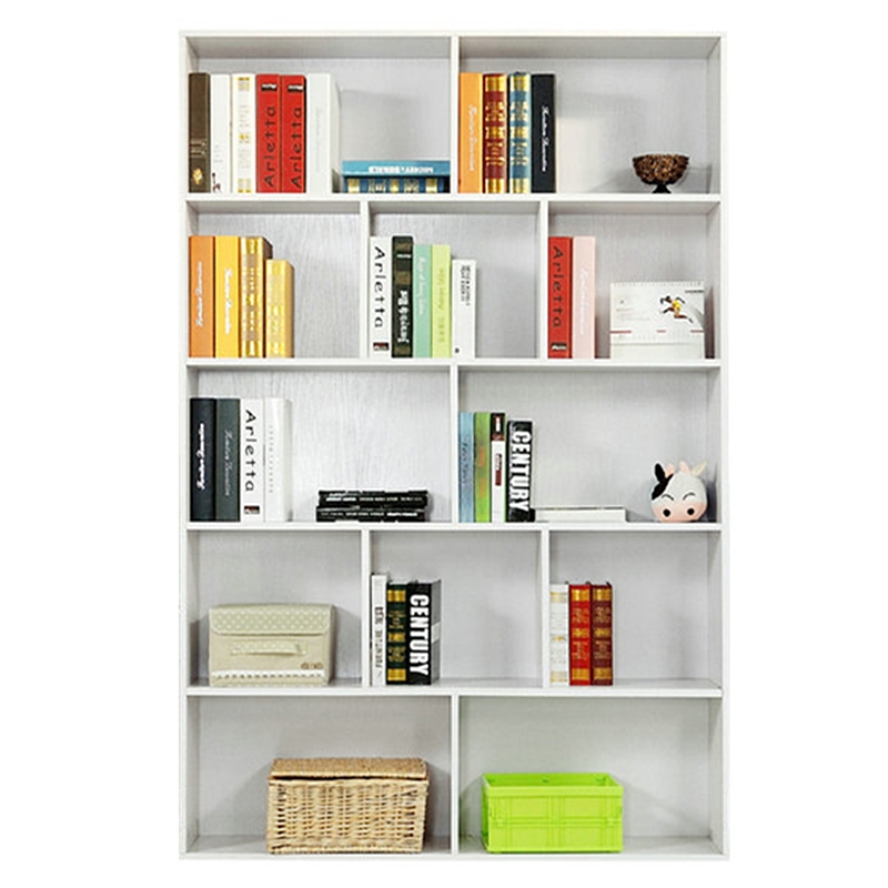 Melhor Wood Wood Floor Bookcase Wall