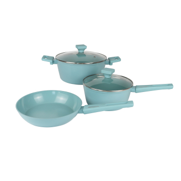 5Pcs Aluminum Non-Stick Ceramic Cookware Set