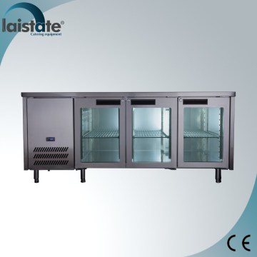 3 Doors 1/1 GN Low Temperature Spilt Type Counter Freezer
