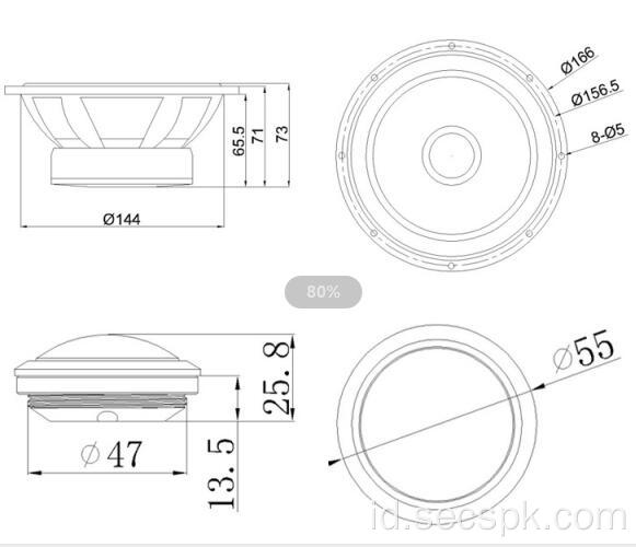 Speaker Mobil Kualitas Tinggi 6,5 Inch