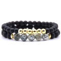 Black Onyx Matte Gelang 8mm Beads Natural Stone