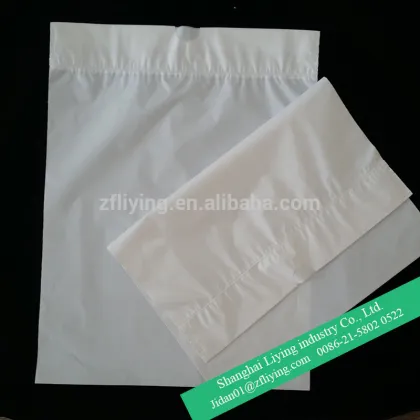 Belongings Bag ,Plastic drawstring bag, White color LDPE drawstring bag