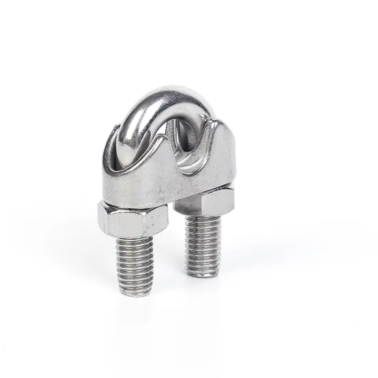 Bolt forged wire rope clamp