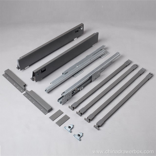 hardware drawer slide double wall metal box