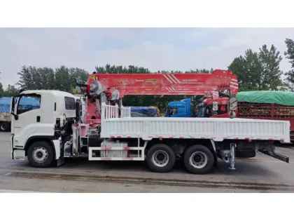 ISUZU GIGA 10 Wheels Crane Truck with Telescopic Boom, Knuckle Manipulator, and Sany Palfinger Crane