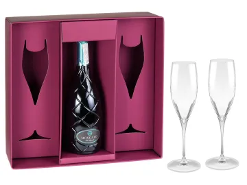 Personalized Champagne Flute Gift Packaging Boxes