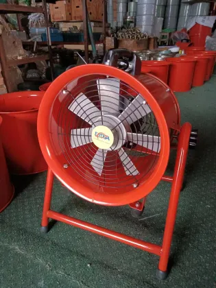 2200W Movable Axial Flow Ventilator Fan 29000CFM 24inch Aluminum Blade Exhaust Fan