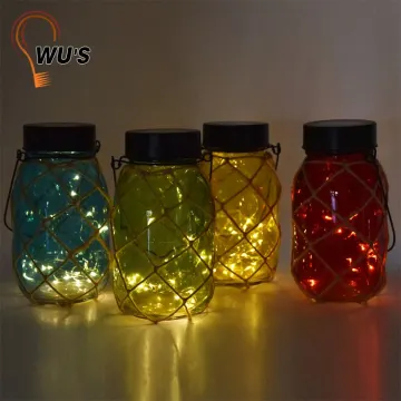 New product factory supply solar powered led floral stained glass light