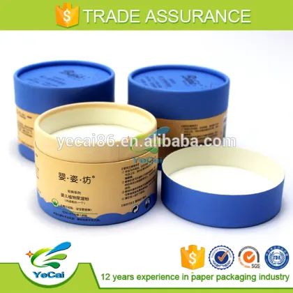 delicate paper cardboard Baby talcum powder tube