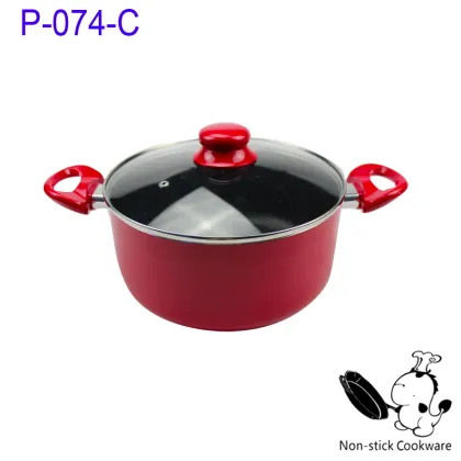 Big size no oil smoke pot with lid
