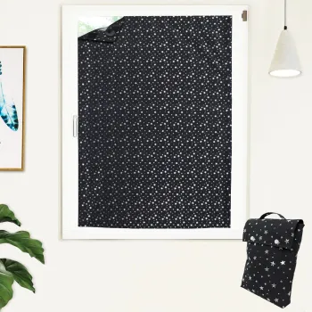 High Quality 100% Polyester Star Printed Blackout Curtains for Babies and Kids