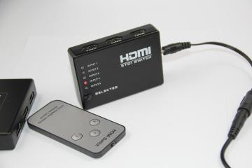 with Remote Control 3D 5X1 HDMI Switcher