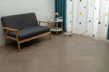 Ins style grey oak herringbone engineered floors