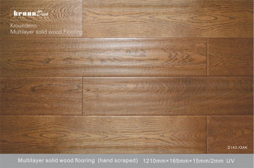 Ce 15mm Multilayer Flooring With Customed Color / Oak Glossy Surface
