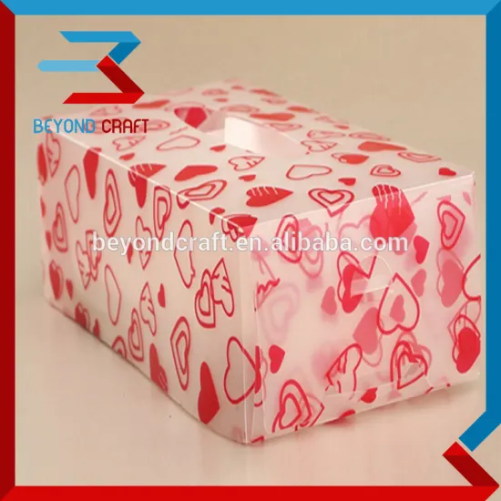PP translucent pp folding boxes packaging tissue box logo printing