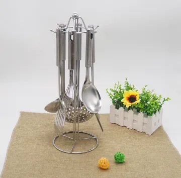 Stainless Steel Kitchen Utensils Of Seven Pieces