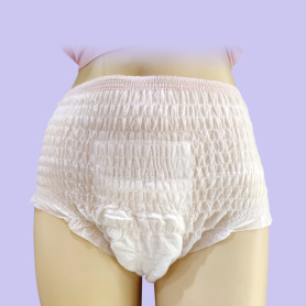 Natural comfortable lady organic cotton period underwear