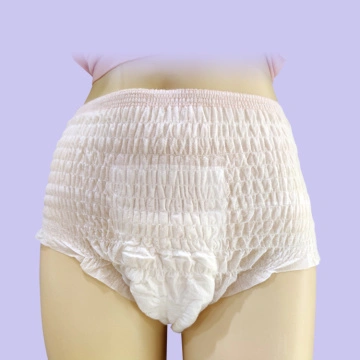 Natural comfortable lady organic cotton period underwear