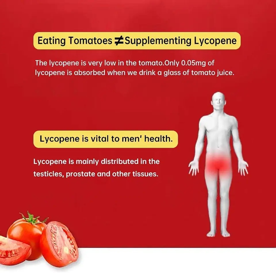 OEM/ODM Suport imun Health Health Tomato Extract Îngrijire pentru sănătate Licopen Tomatoes Capsule softgel