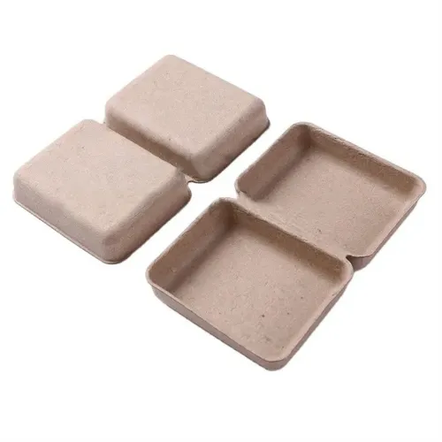 Customized Paper Pulp Molded Clam Shell Soap Packaging, High Quality