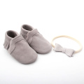 Indoor Unisex Newborn Toddler Baby Leather Moccasins