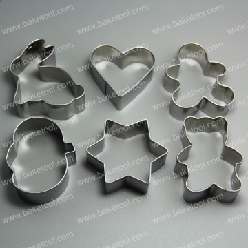 High Quality 6pcs Easter Stainless Steel Cookie Cutter Set