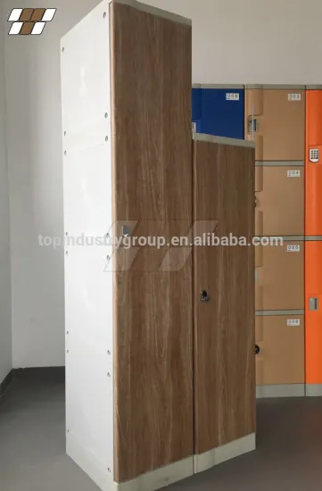 Factory Sale Wood grain plastic Staff Laundry Lockers