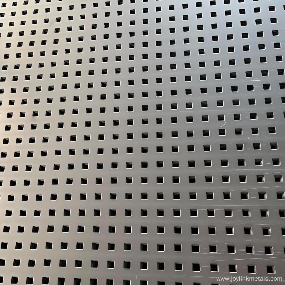 Square hole perforated metal