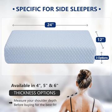 Light Blue Cooling Cover Bed Pillow