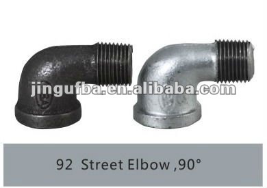 maleable cast iron pipe and elbows fittings