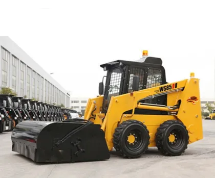 Powerful avant mini backhoe loader