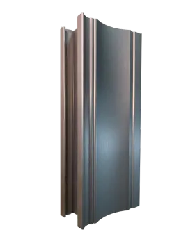 Brushed champagne aluminum profile