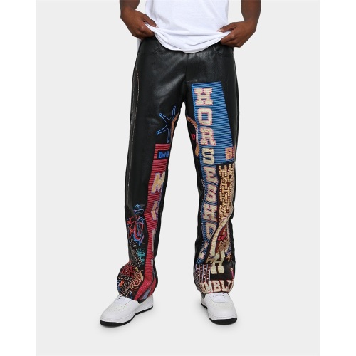 Printed Graphic Trousers Wholesale On Sale