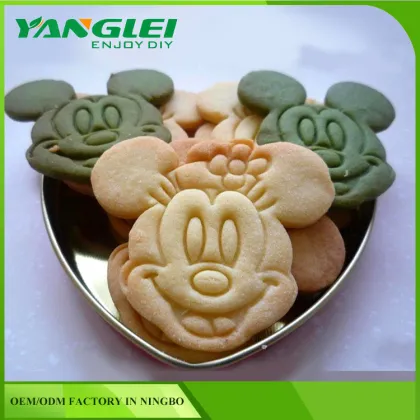 plastic mickey mouse shaped cookie cutter