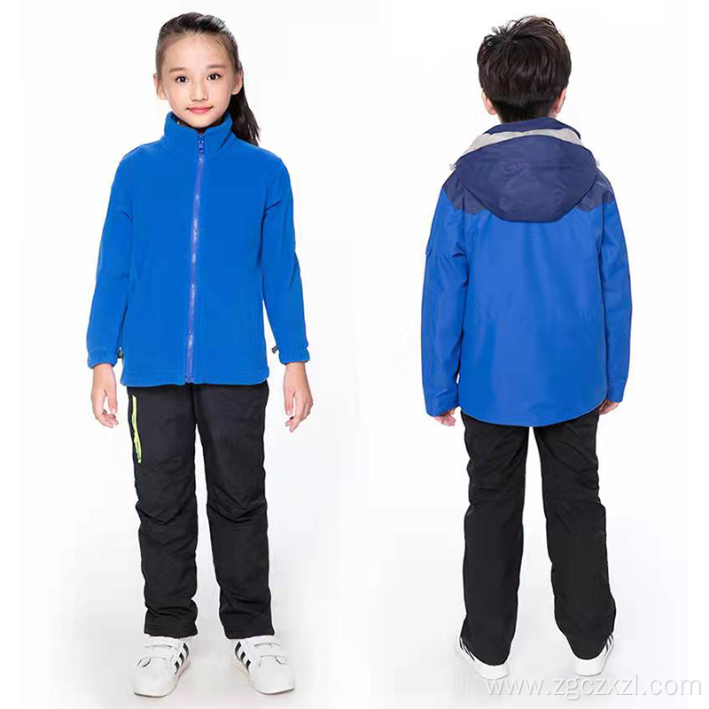 Kids Waterproof Comfortable Fleece Winter Hooded Jacket