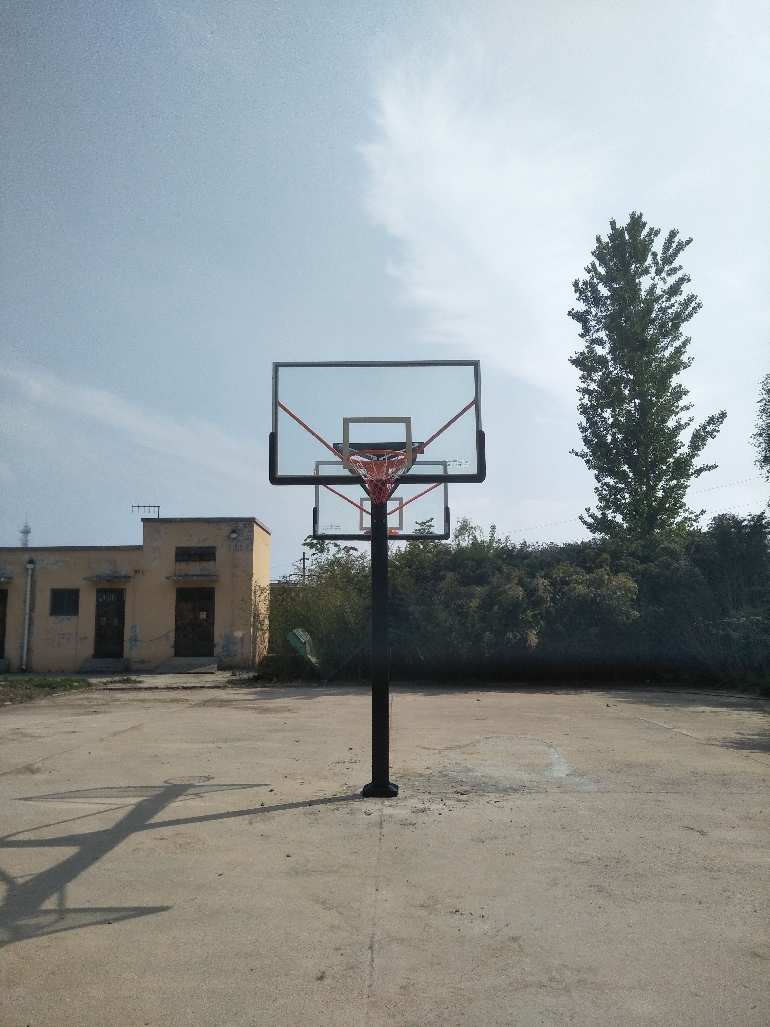 Standard Fixed Basketball Stand with Underground Square Tube